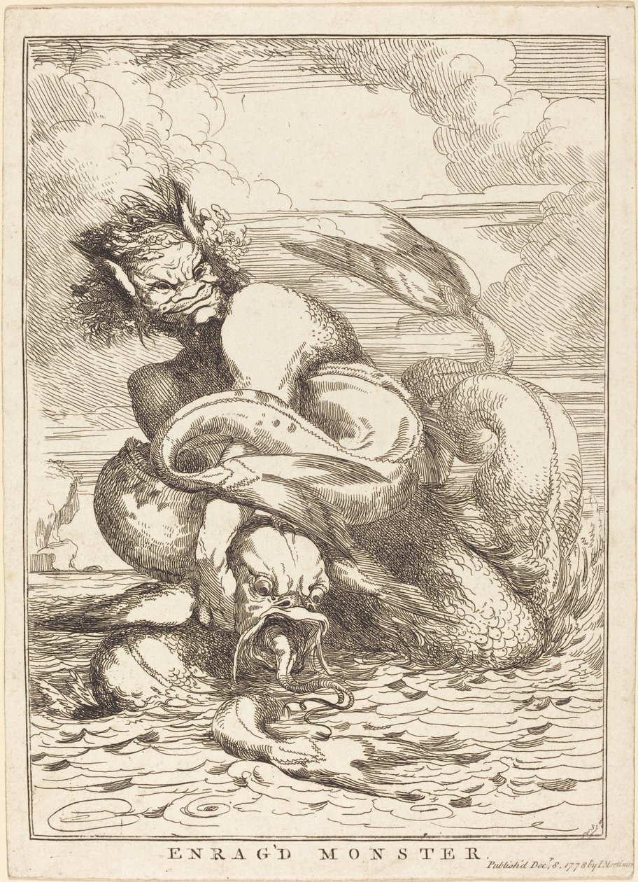 Mostro infuriato da John Hamilton Mortimer