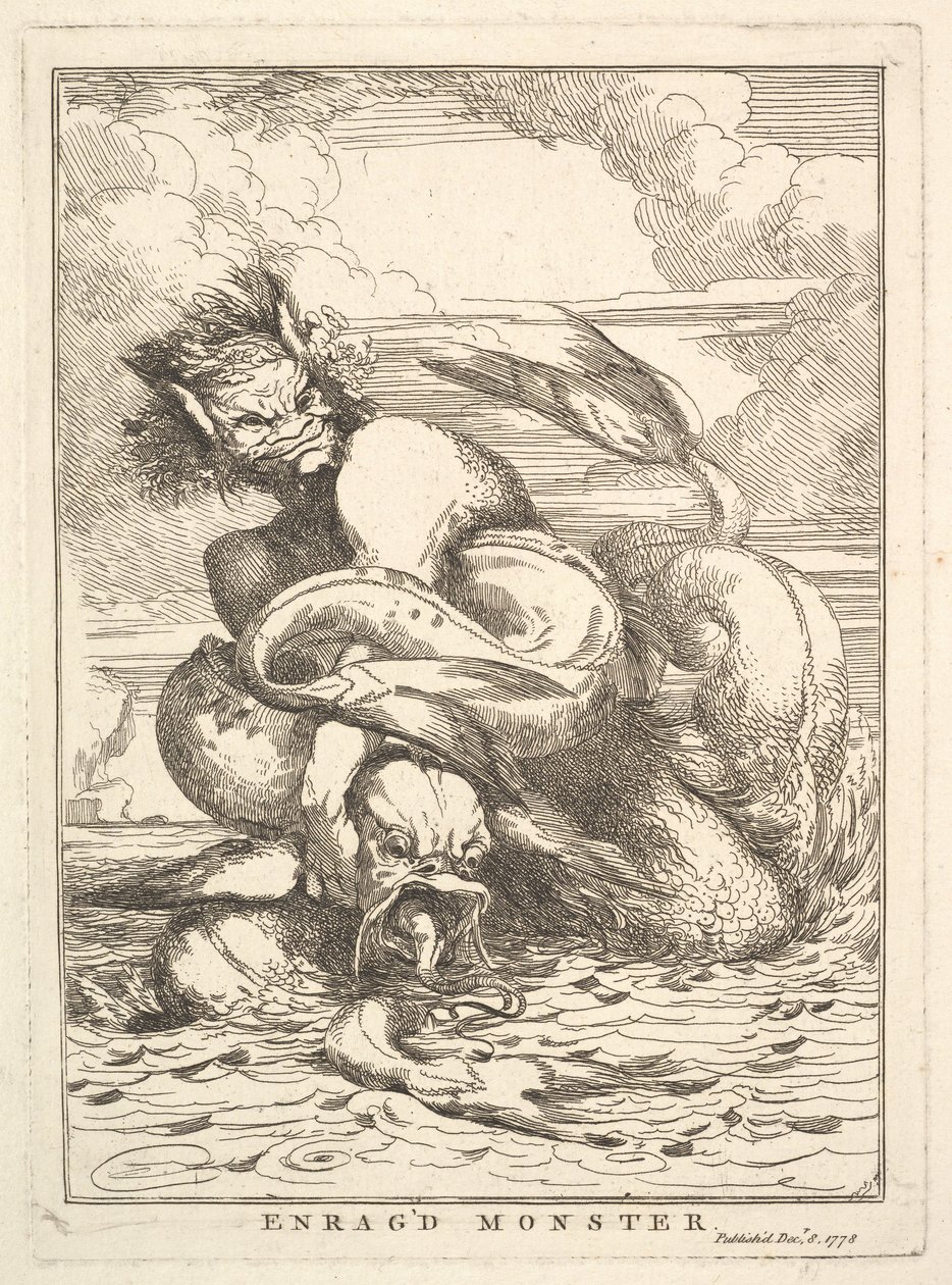 Mostro infuriato, 8 dicembre 1778 da John Hamilton Mortimer