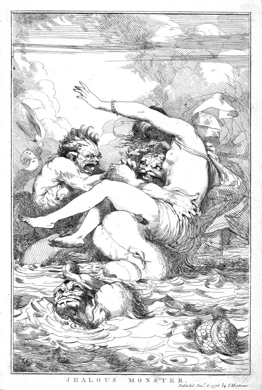 Mostro geloso, 1778 da John Hamilton Mortimer