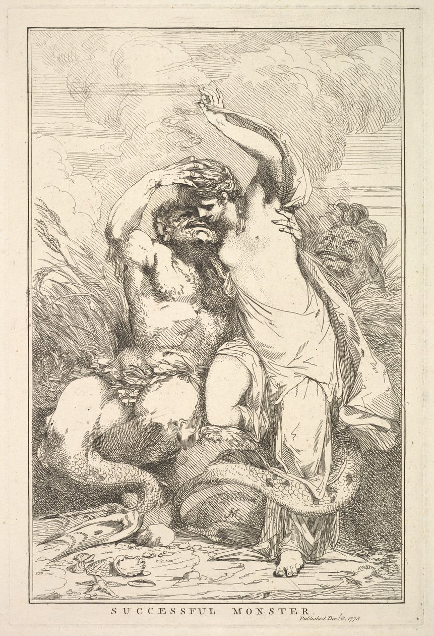 Mostro di successo, da Quindici incisioni dedicate a Sir Joshua Reynolds da John Hamilton Mortimer