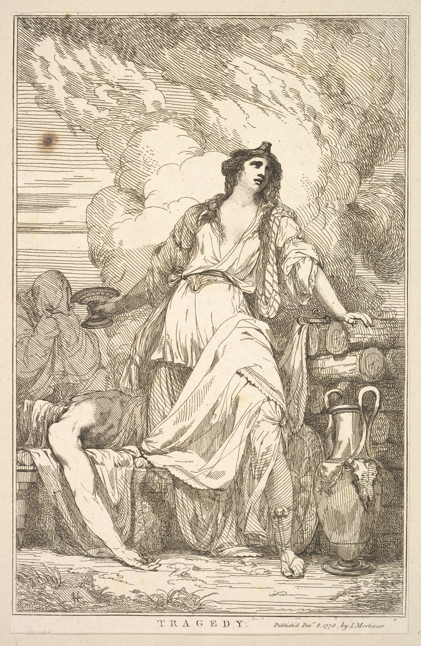 Tragedia da Quindici Incisioni Dedicata a Sir Joshua Reynolds, 8 dicembre 1778 da John Hamilton Mortimer