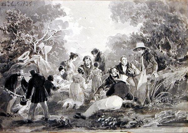 Un picnic sul lago da John Harden
