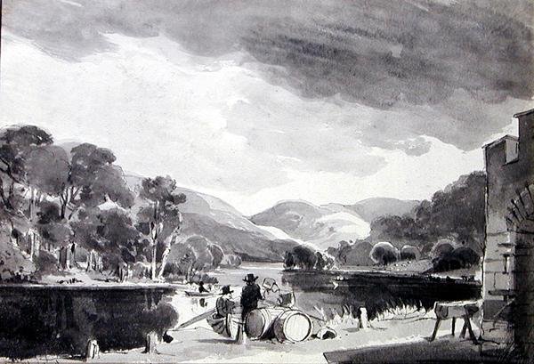 Paesaggio con un lago da John Harden