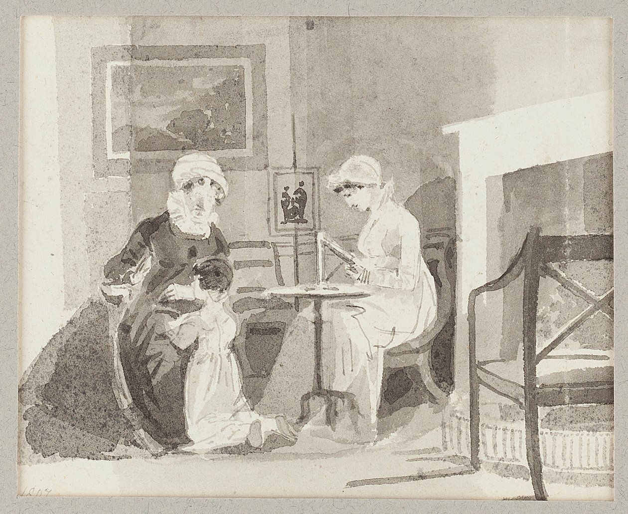 Mrs H, Jessie e la giovane Sophia da John Harden