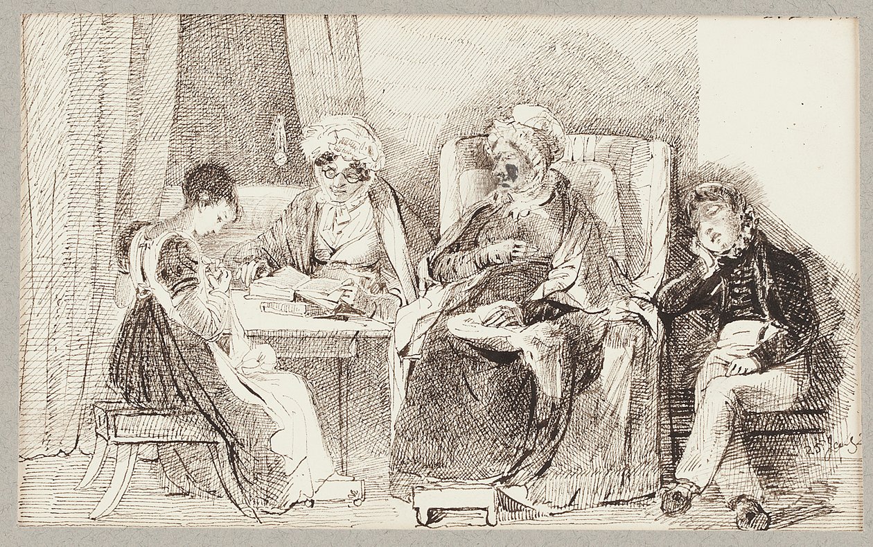 Malato e riposante, 1824 da John Harden