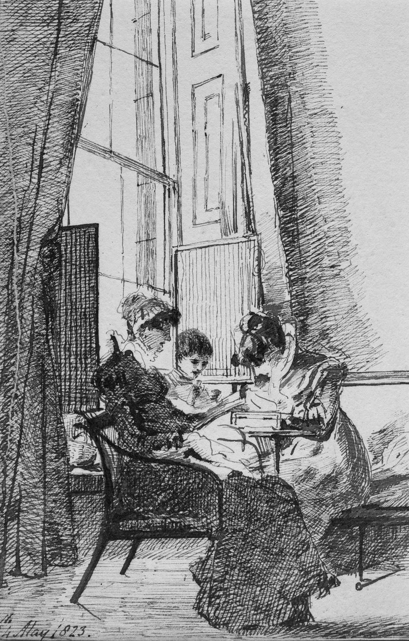 Tre donne in un interno georgiano, 24 maggio 1823 da John Harden