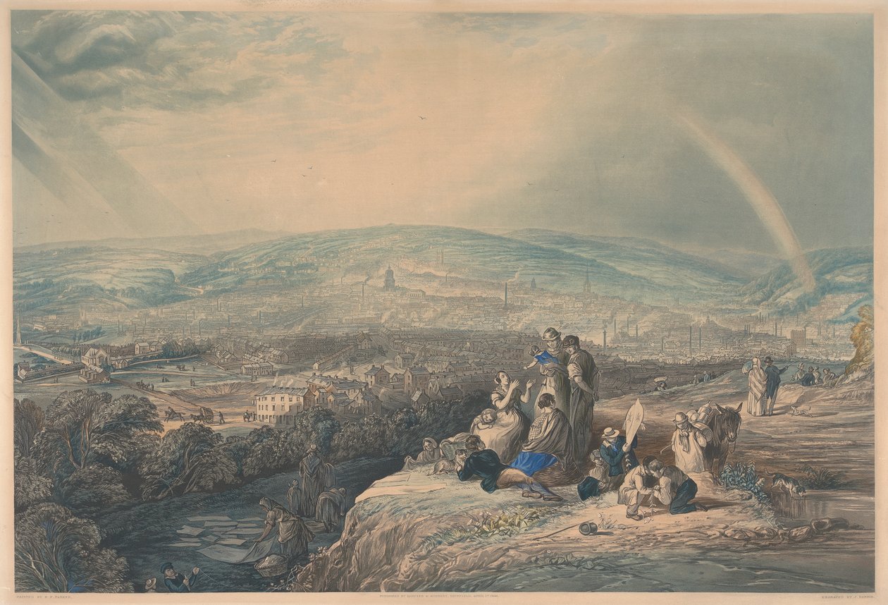 Vista panoramica di Sheffield da John Harris
