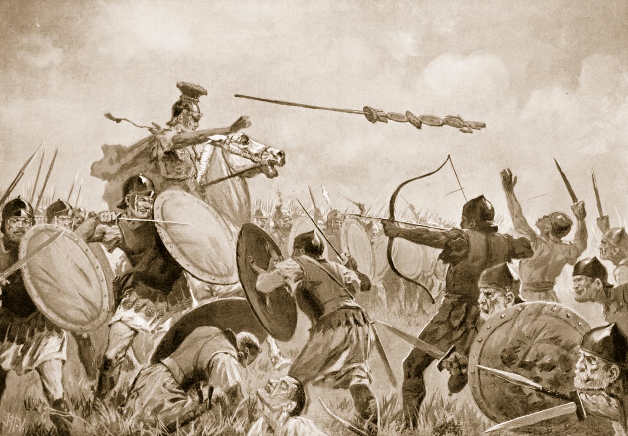 Una Battaglia Romana con i Volsci da John Harris Valda