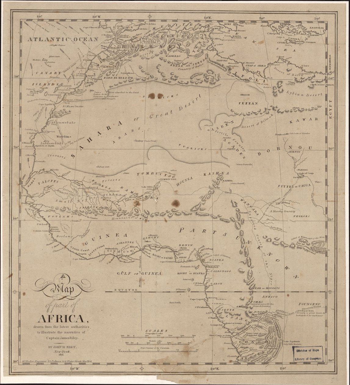 Una mappa di parte dell