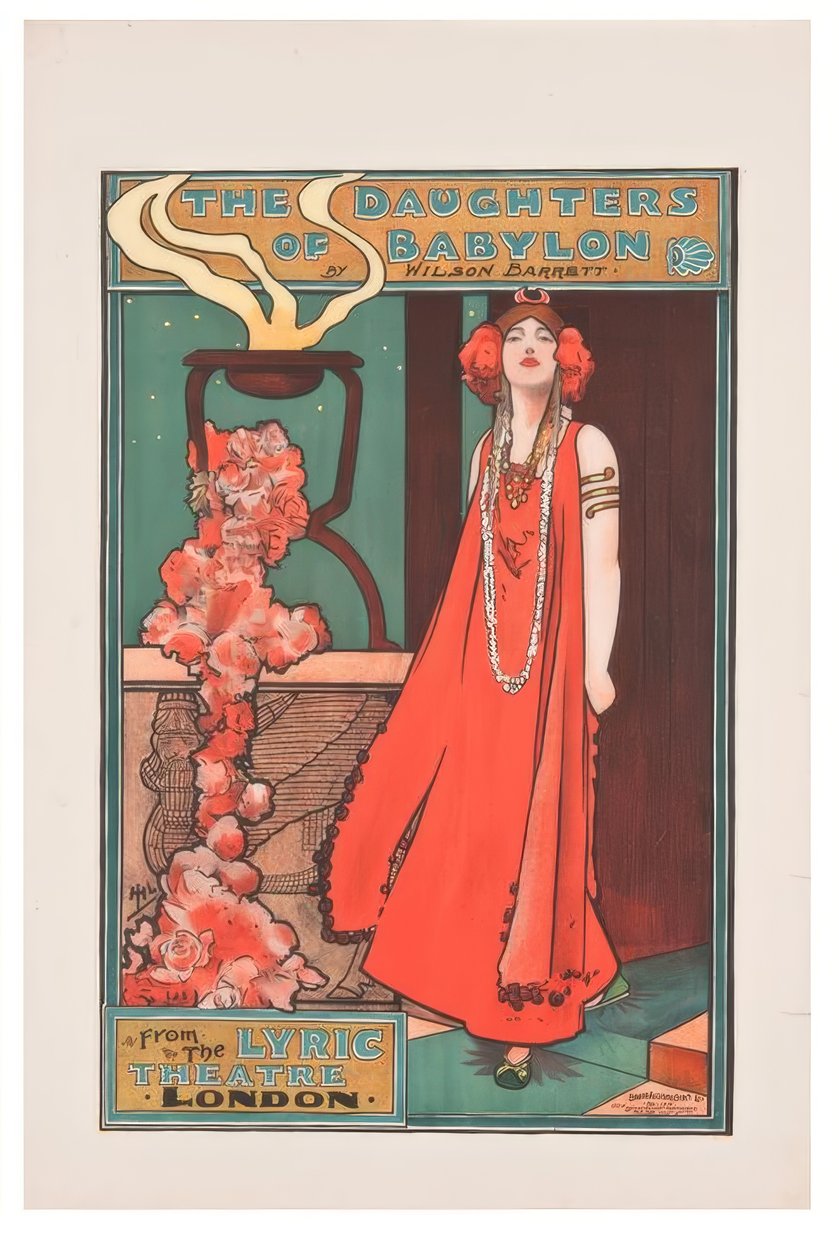"Le figlie di Babilonia" / J. Hassall / Poster, ca. 1898 da John Hassall