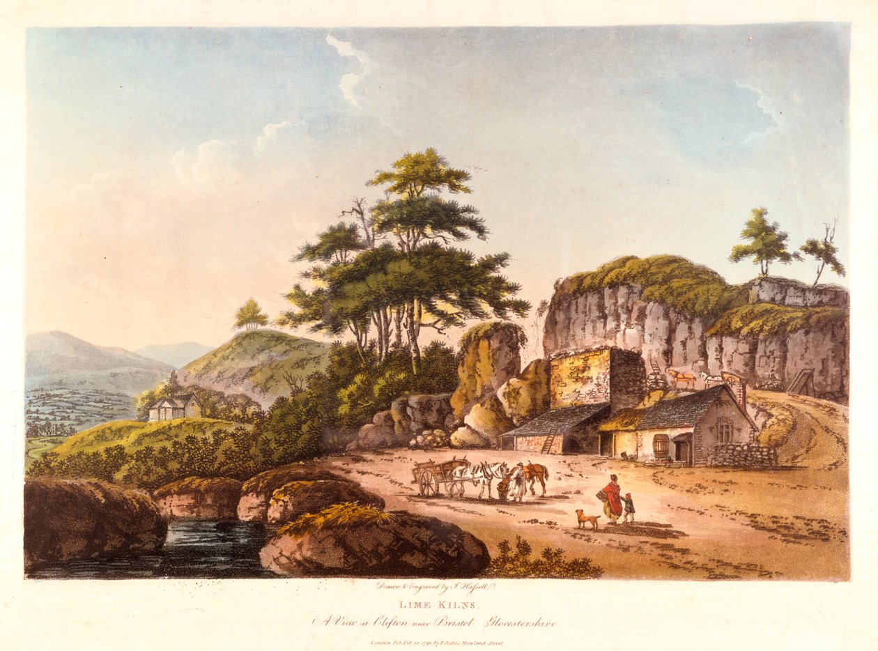 Fornaci di calce. Una vista a Clifton vicino a Bristol, Gloucestershire da John Hassell