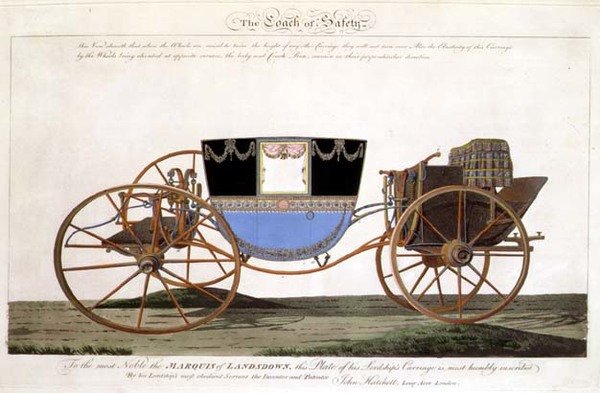 La carrozza di sicurezza del Marchese di Landsdown, inventata e brevettata dall