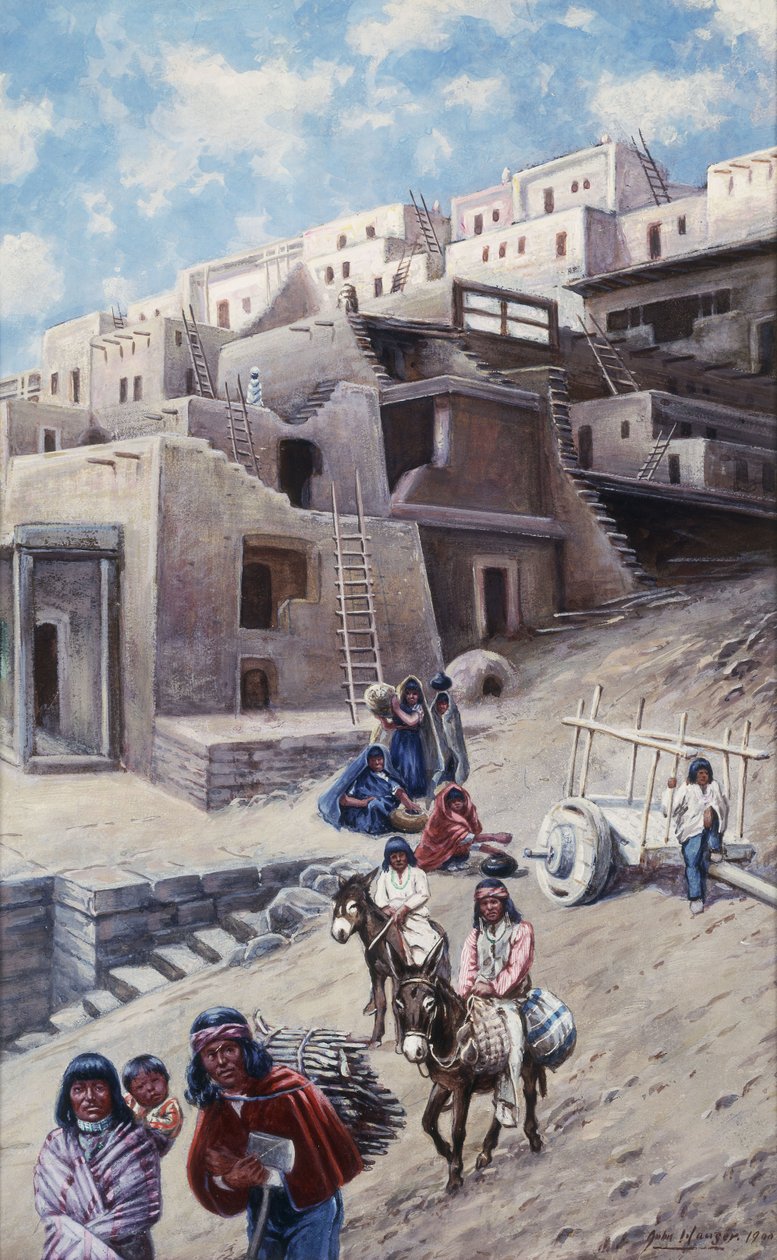 Villaggio Pueblo, 1900 da John Hauser