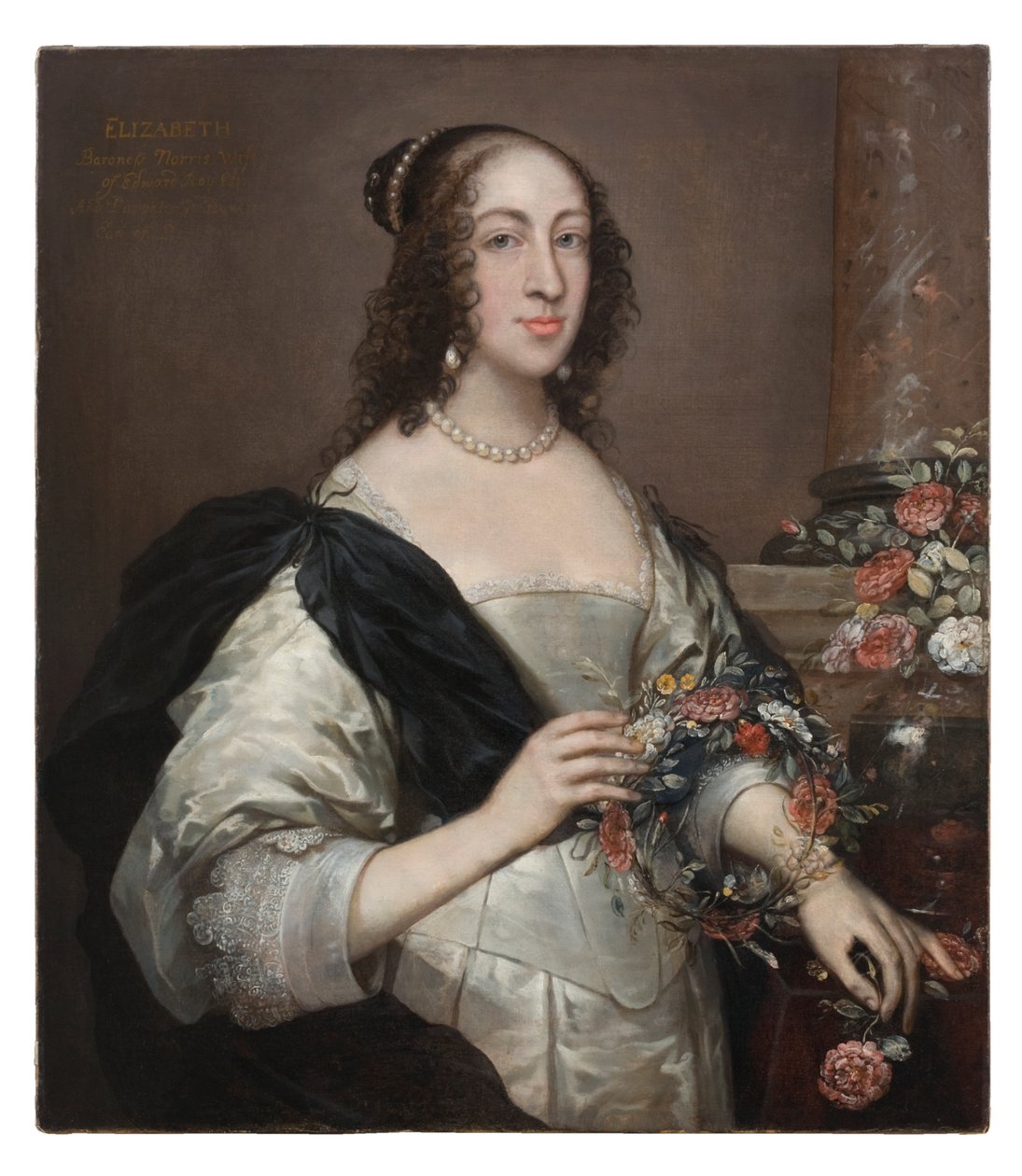 Elizabeth Wray, Baronessa Norris, c.1638, ridipinto c.1645 da John Hayls