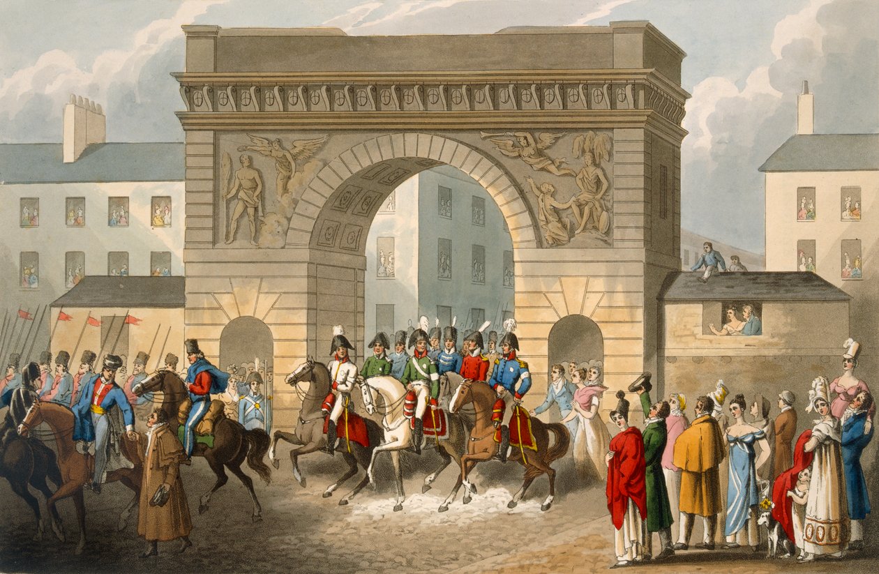 Ingresso degli Alleati a Parigi, inciso da Matthew Dubourg da 
