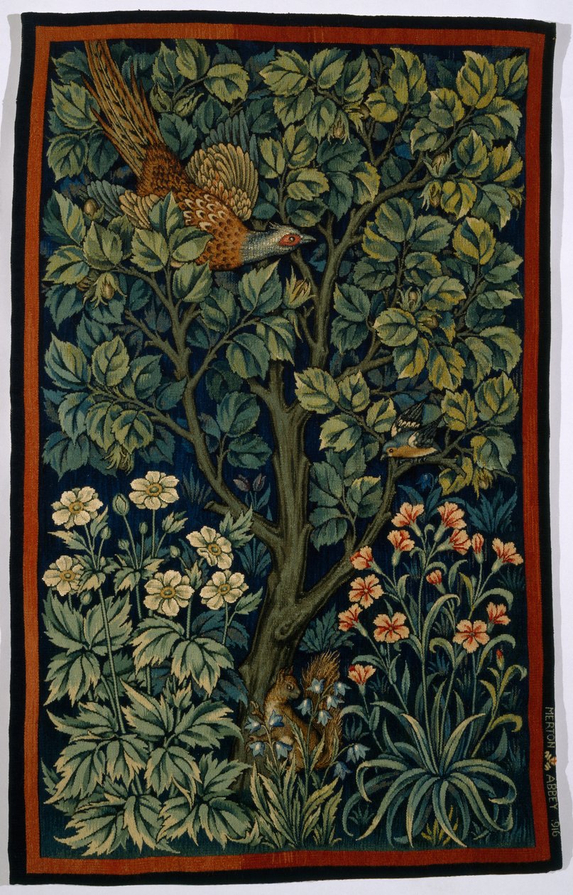 Fagiano maschio, realizzato da Morris & Co. 1916 da John Henry Dearle
