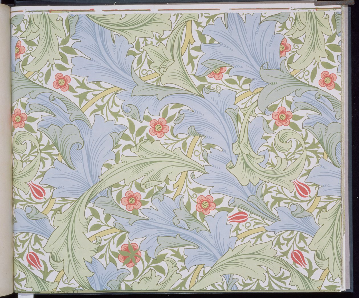 Carta da parati Granville, disegnata da John Henry Dearle per Morris and Company, 1896 da John Henry Dearle