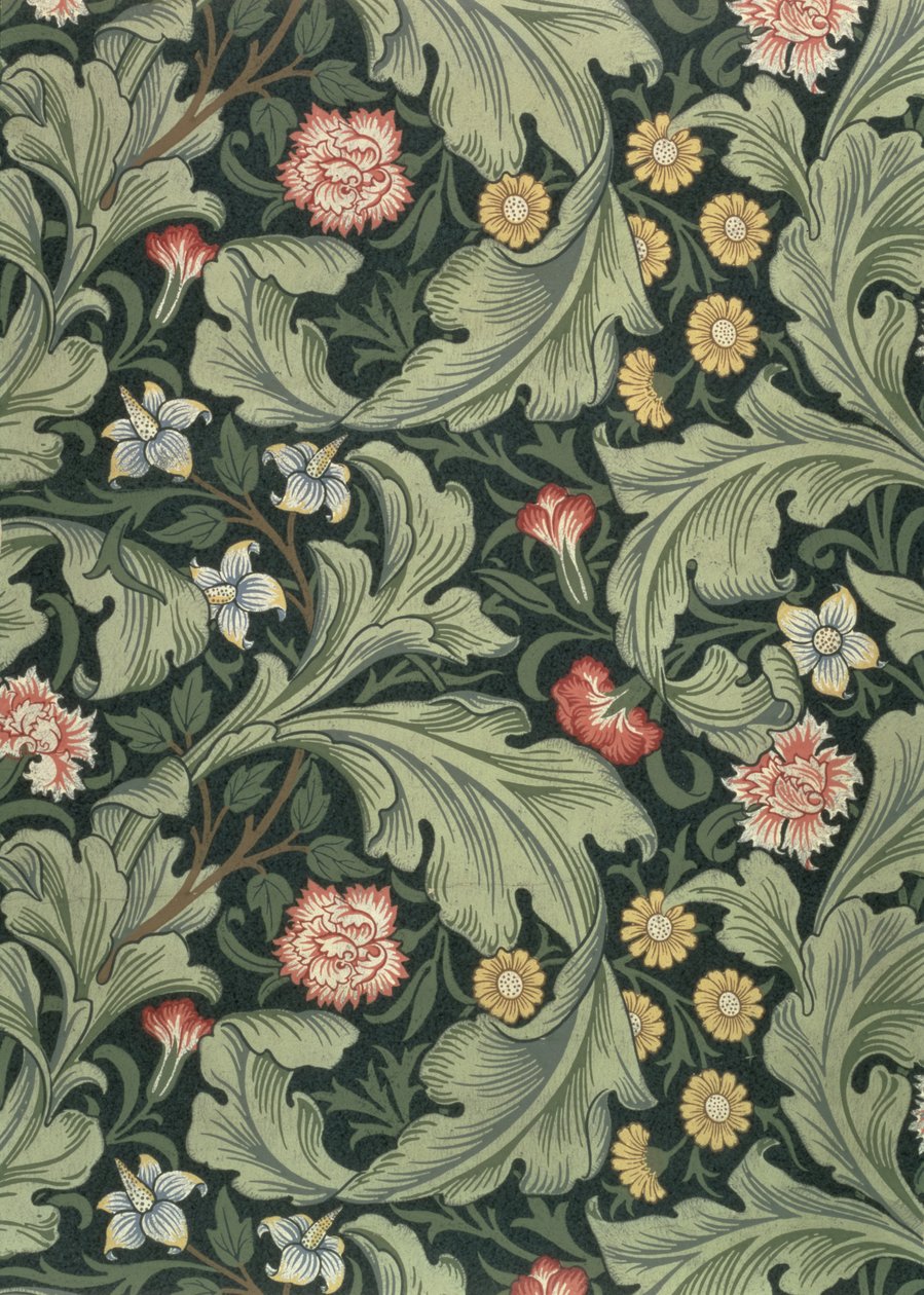 Carta da parati Leicester, disegnata da John Henry Dearle (1860-1932) per Morris and Company, 1911 da John Henry Dearle