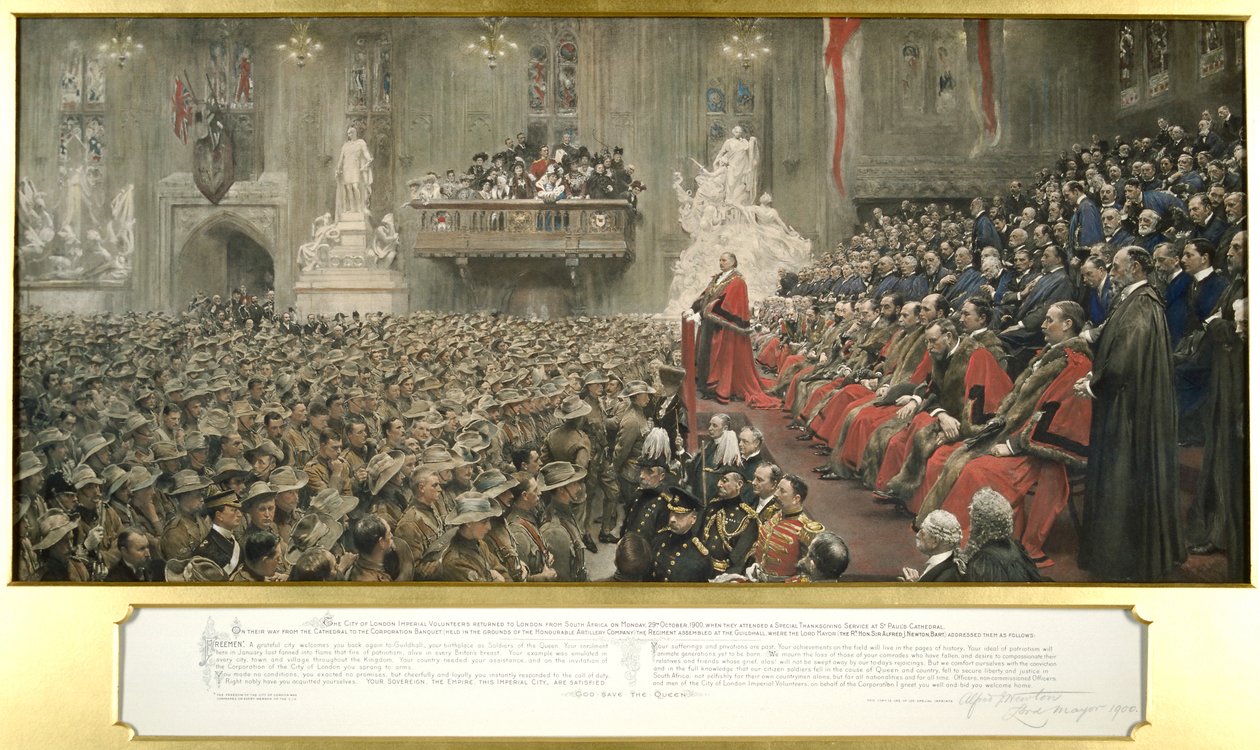 I volontari imperiali della città nella Guildhall, Londra da John Henry Frederick Bacon