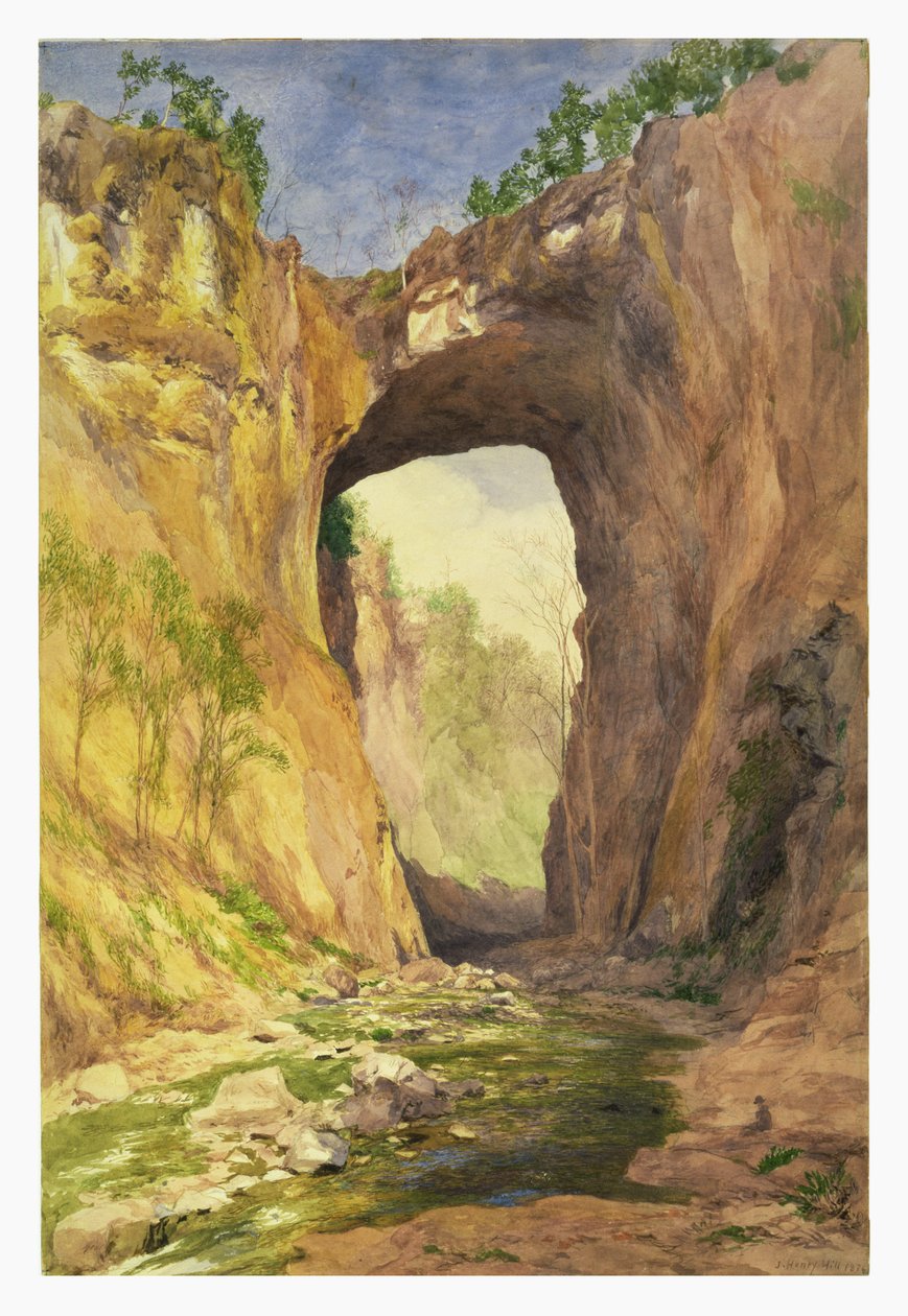 Ponte naturale, Virginia, 1876 da John Henry Hill