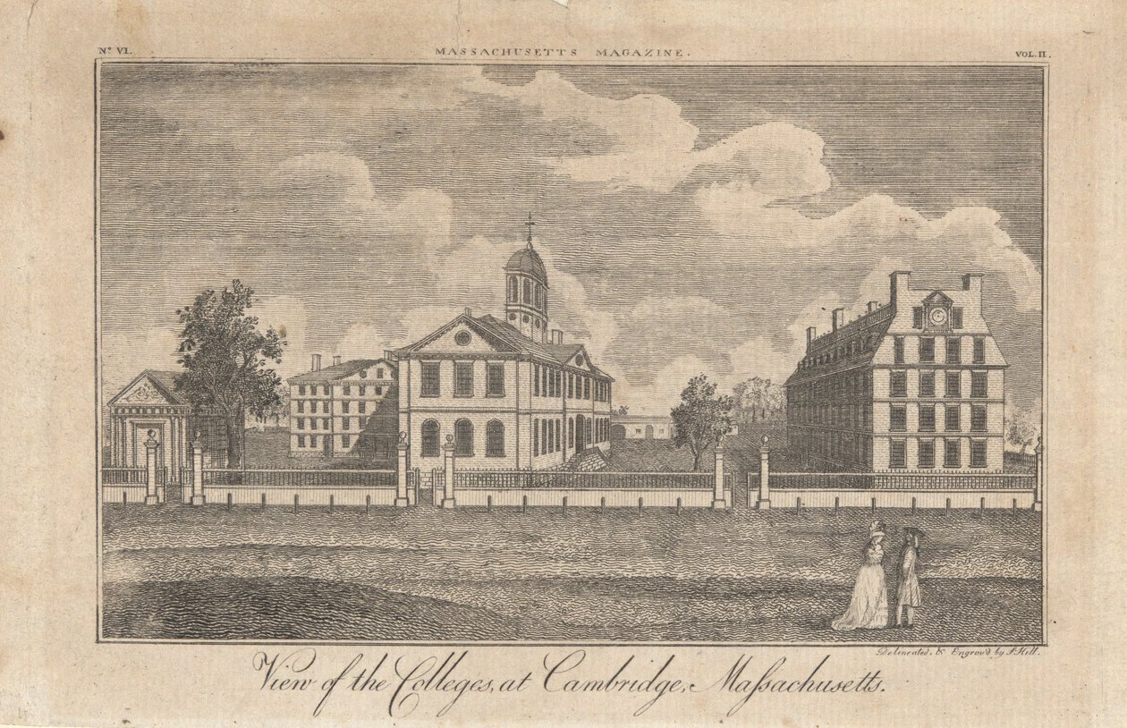 Veduta dei college a Cambridge, Massachusetts da John Henry Hill