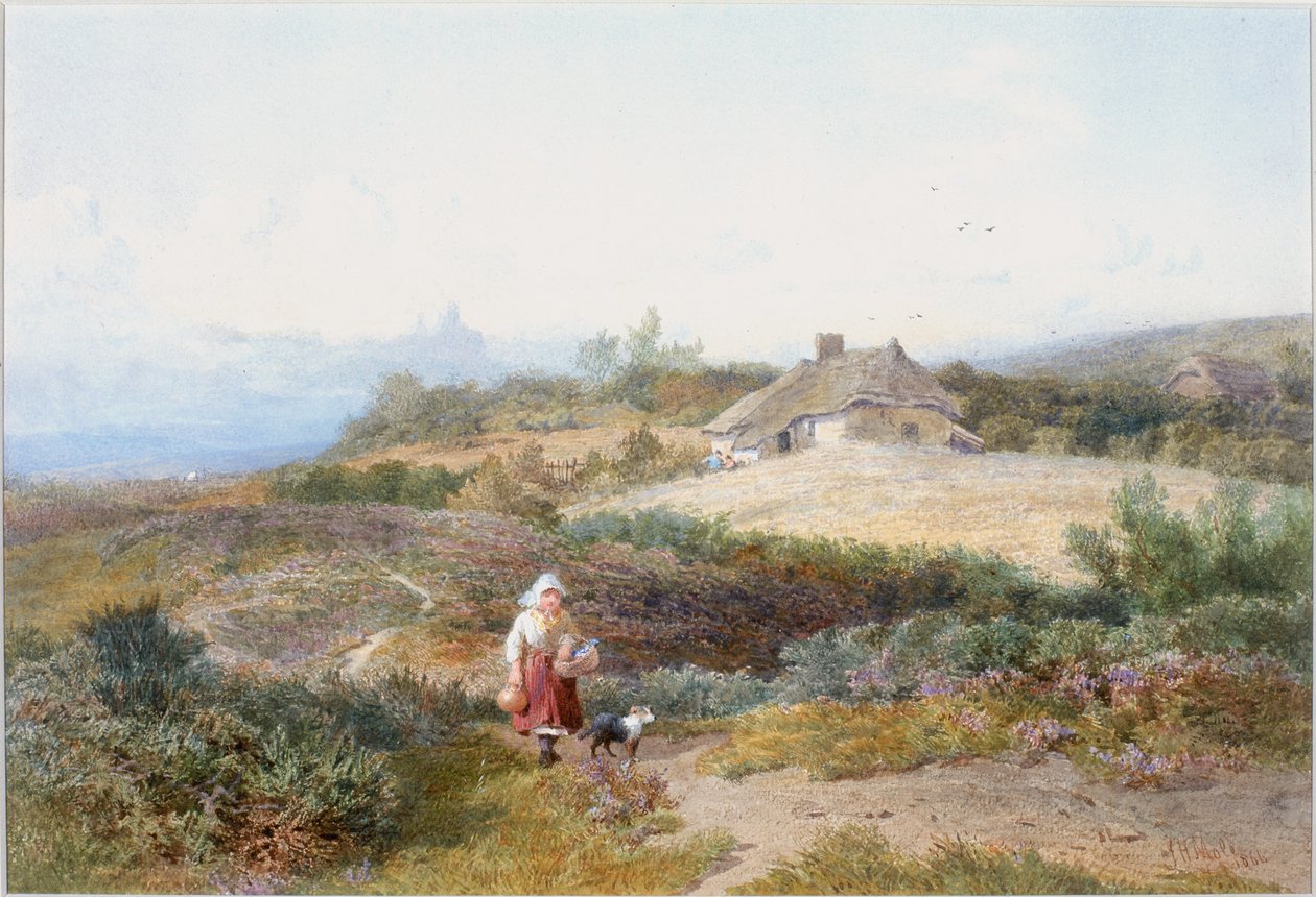 Scena di cottage da John Henry Mole