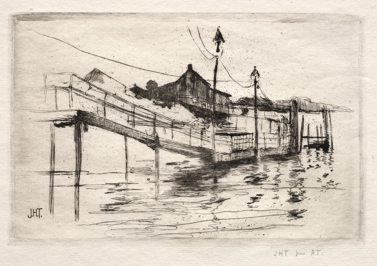 Passerella, Bridgeport, Connecticut da John Henry Twachtman