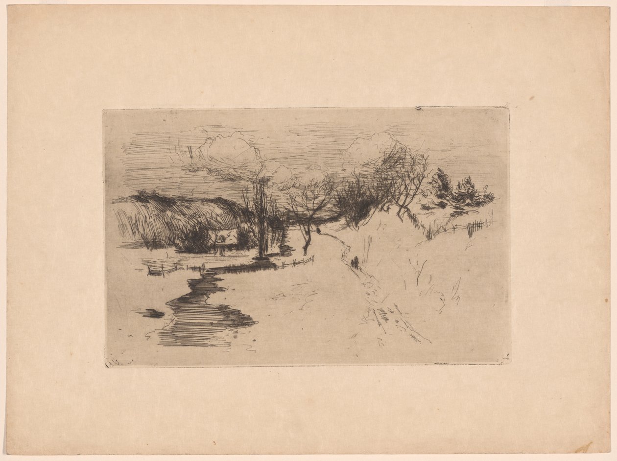 Paesaggio di neve da John Henry Twachtman