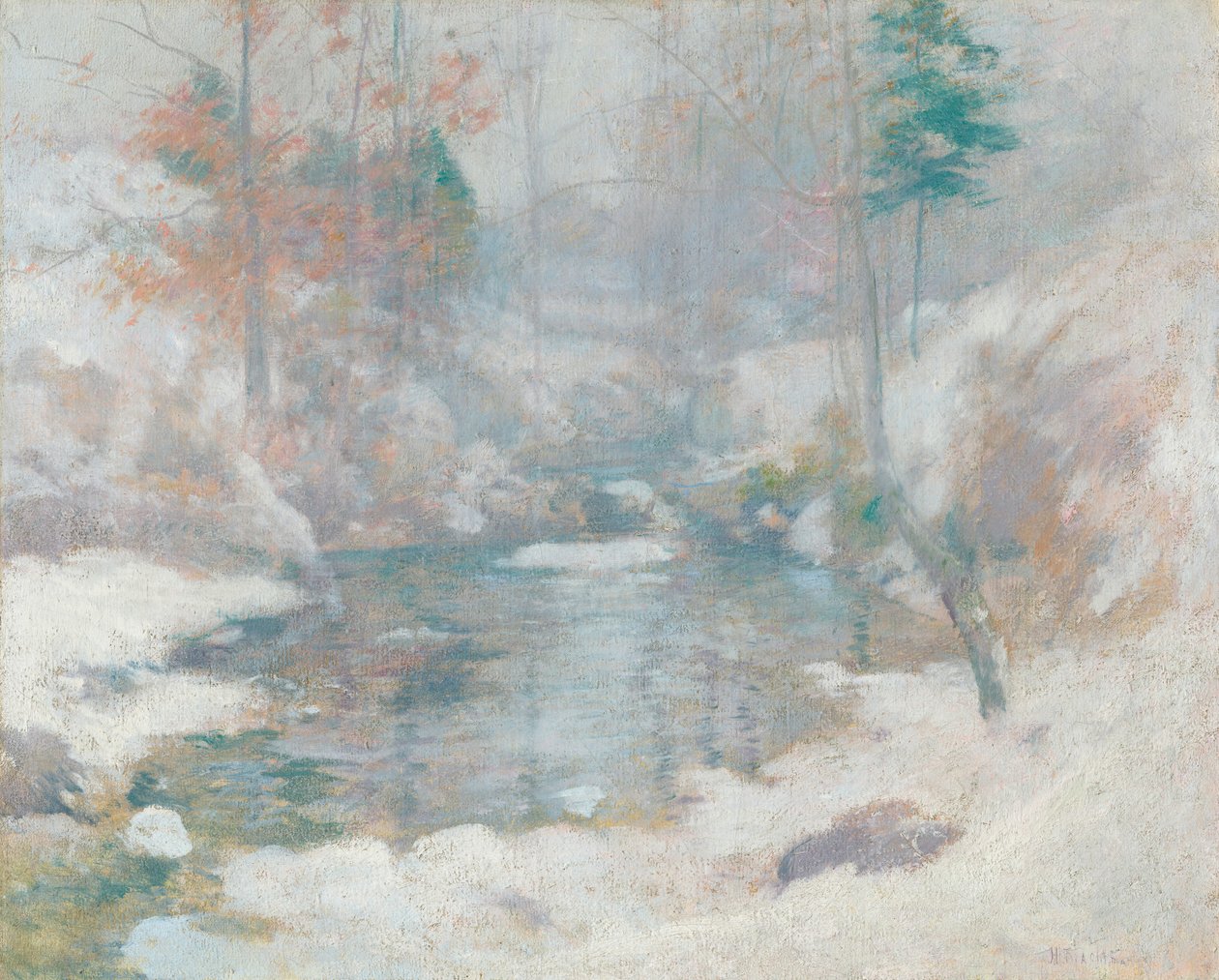 Armonia invernale, 1890-1900 circa (olio su tela) da John Henry Twachtman
