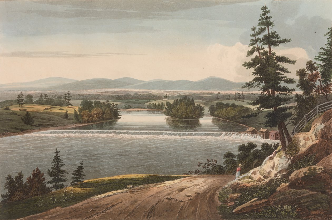 Veduta vicino a Sandy Hill n. 7 del Portfolio del fiume Hudson da John Hill