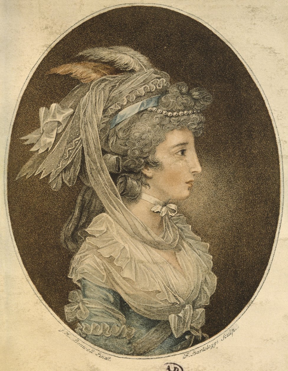 Acconciatura inglese, incisa da Francesco Bartolozzi (1727-1815) da John Hodges Benwell