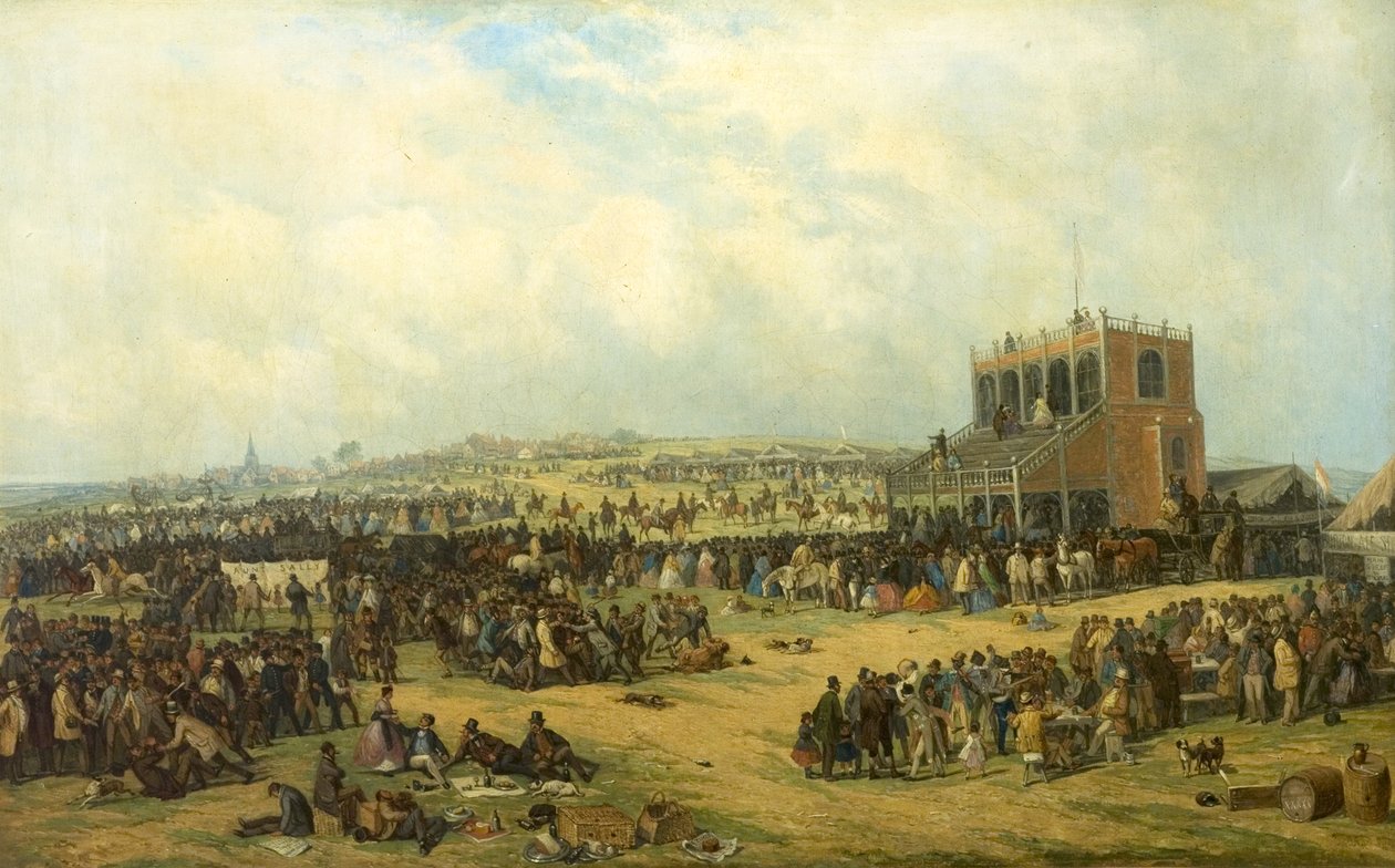 Prima della corsa (Corse di Nottingham), 1865 da John Holland