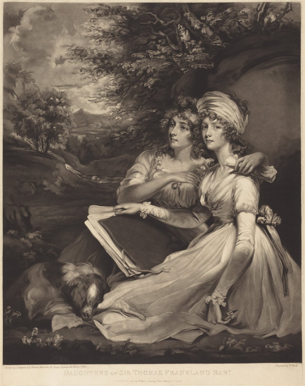 Figlie di Sir Thomas Frankland, baronetto (Le sorelle) da John Hoppner