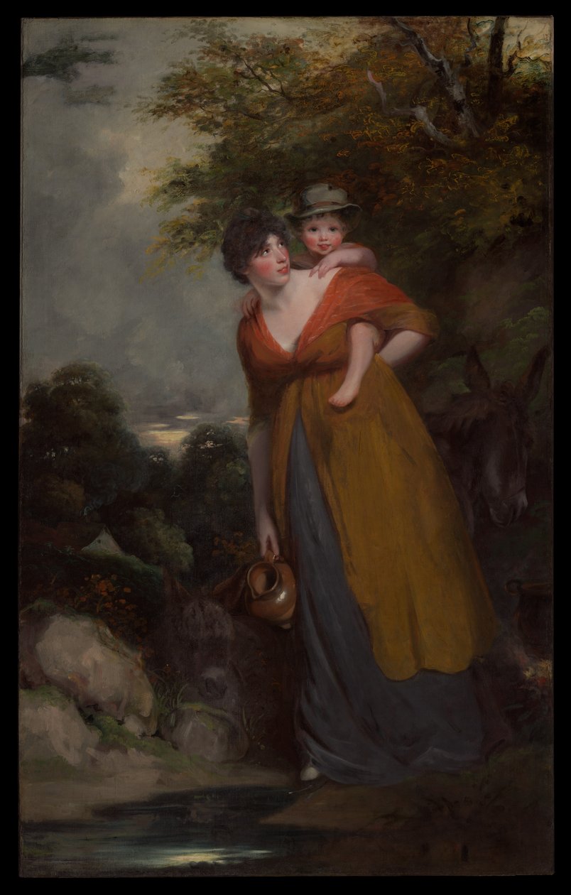 La signora Richard Brinsley Sheridan (Hester Jane Ogle, 1775/76-1817) e suo figlio (Charles Brinsley Sheridan, 1796-1843) da John Hoppner