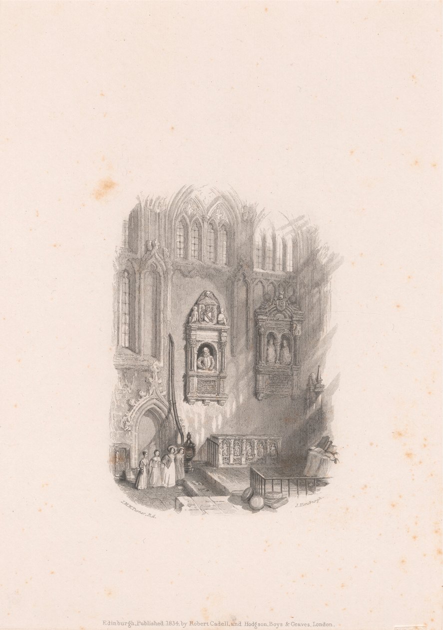 Monumento di Shakespeare alla Chiesa di Stratford upon Avon da John Horsburgh