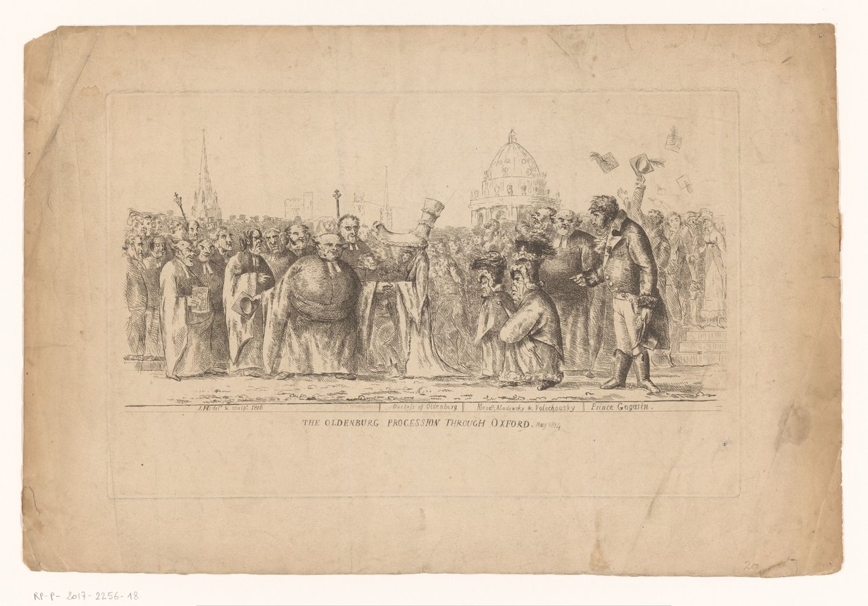Caterina Pavlovna di Russia a Oxford, 1814 da John Hughes