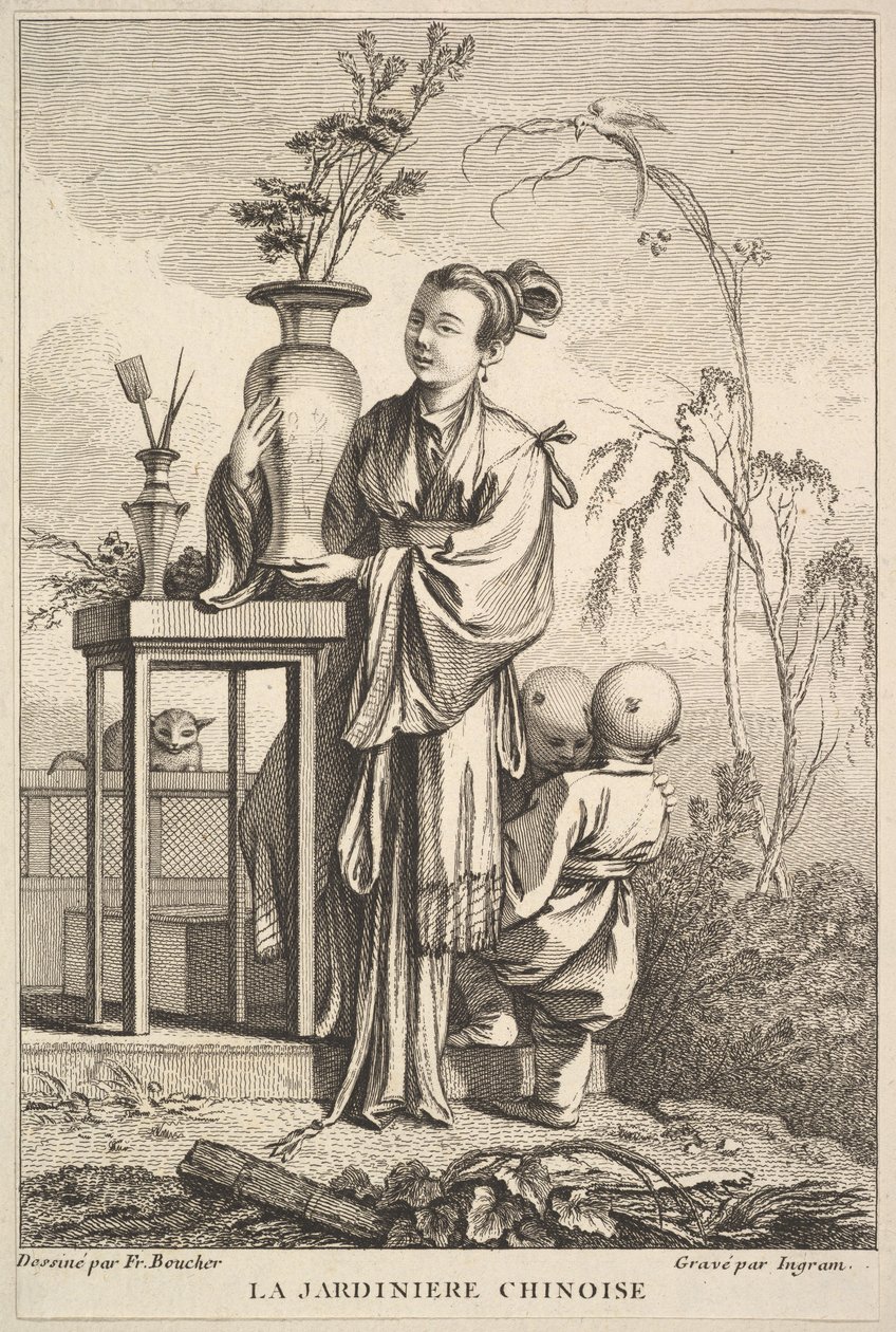Il giardiniere cinese, 1741-63 da John Ingram