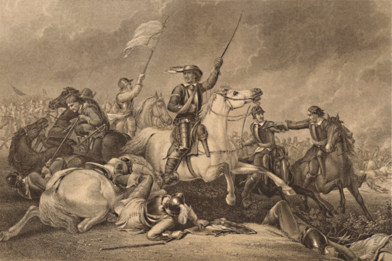 Cromwell alla Battaglia di Marston Moor da John J Crew