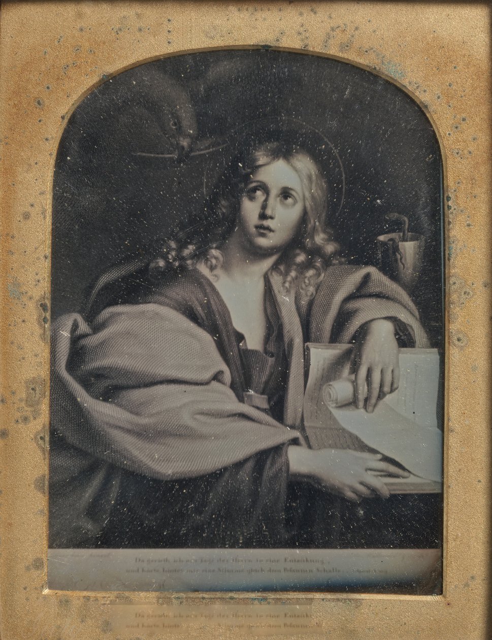 Copia del dipinto San Giovanni Evangelista di Domenichino, 1846-52 da John Jabez Edwin Mayall