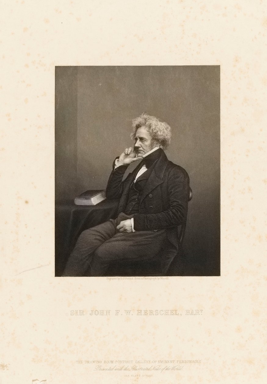 Sir John Frederick William Herschel (1792-1871), c.1860 da John Jabez Edwin Paisley (after) Mayall