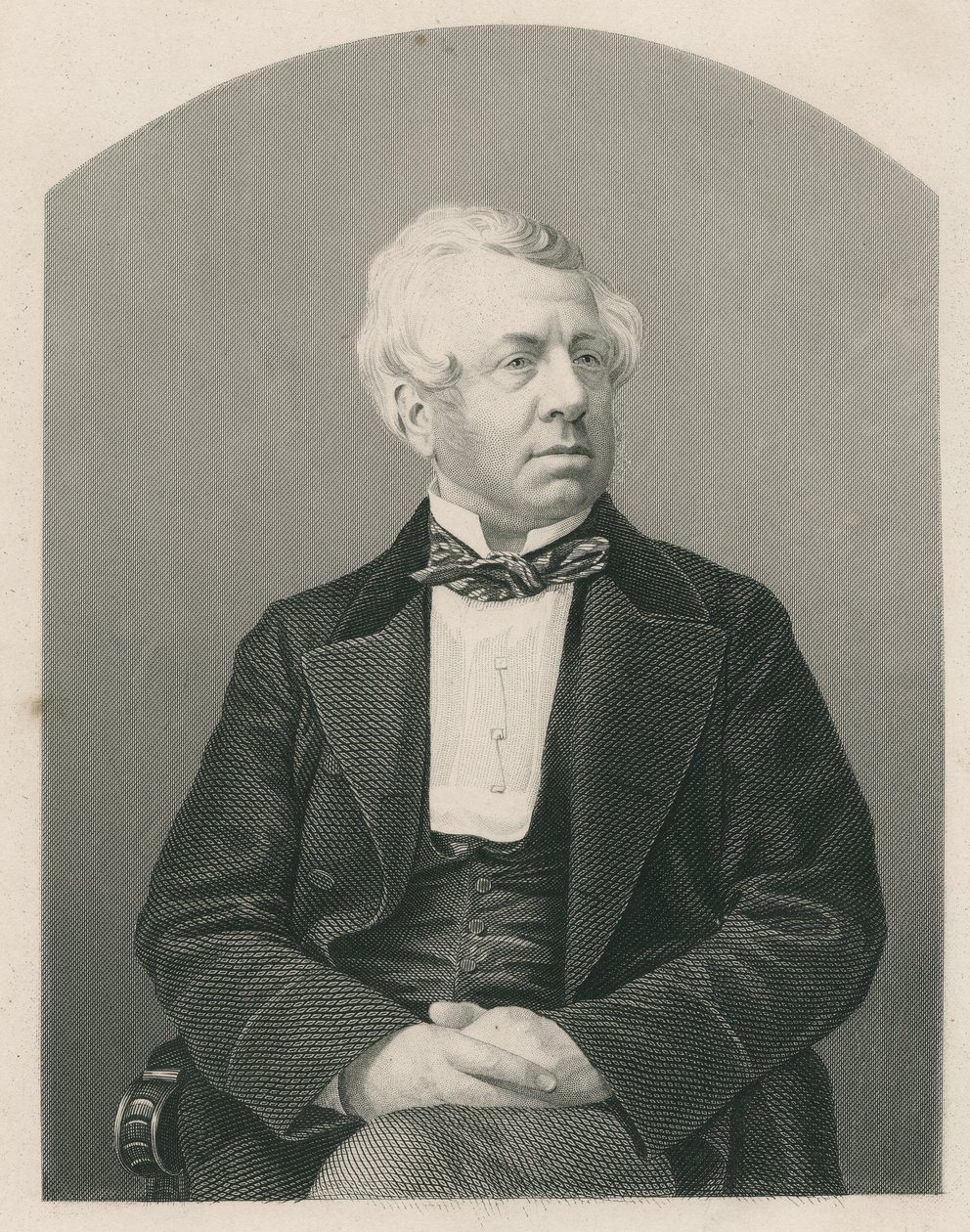 George William Frederick Howard, inciso da D.J. Pound da una fotografia, da 