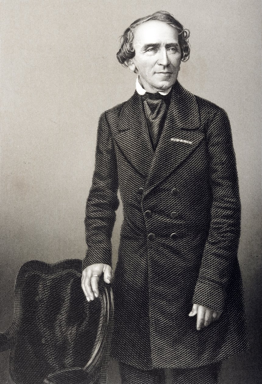 Giacomo Meyerbeer (1791-1864) inciso da D.J. Pound da una fotografia, da 