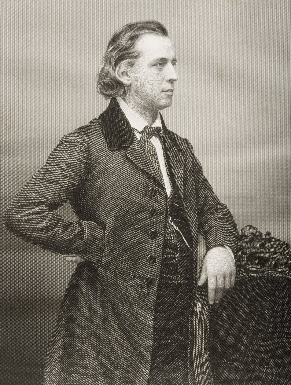 Henry Ward Beecher (1813-1887) inciso da D.J. Pound da una fotografia, da 