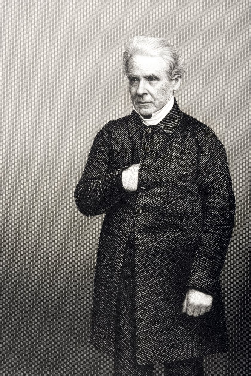 Reverendo Thomas Dale (1797-1870) inciso da D.J. Pound da una fotografia, da 