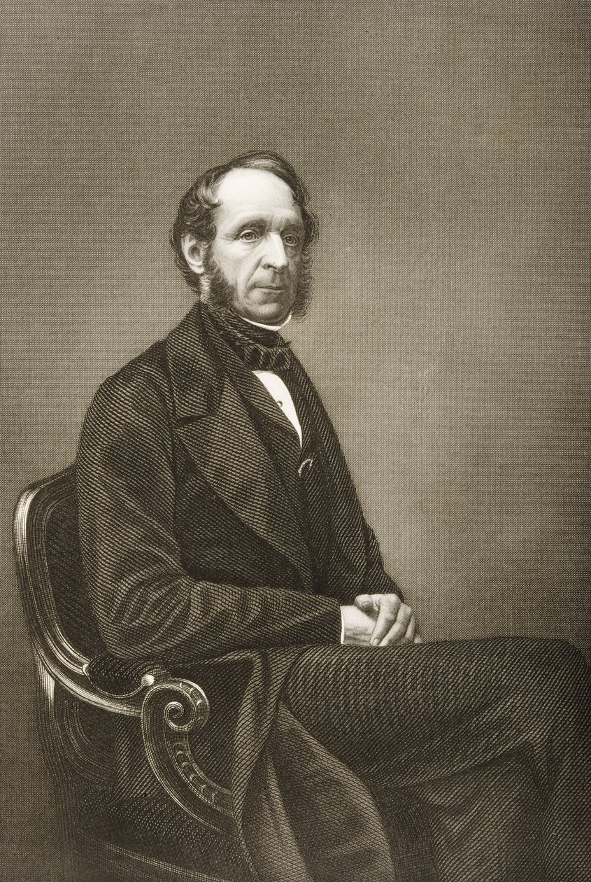 Robert Grosvenor (1801-93) inciso da D.J. Pound da una fotografia, da 
