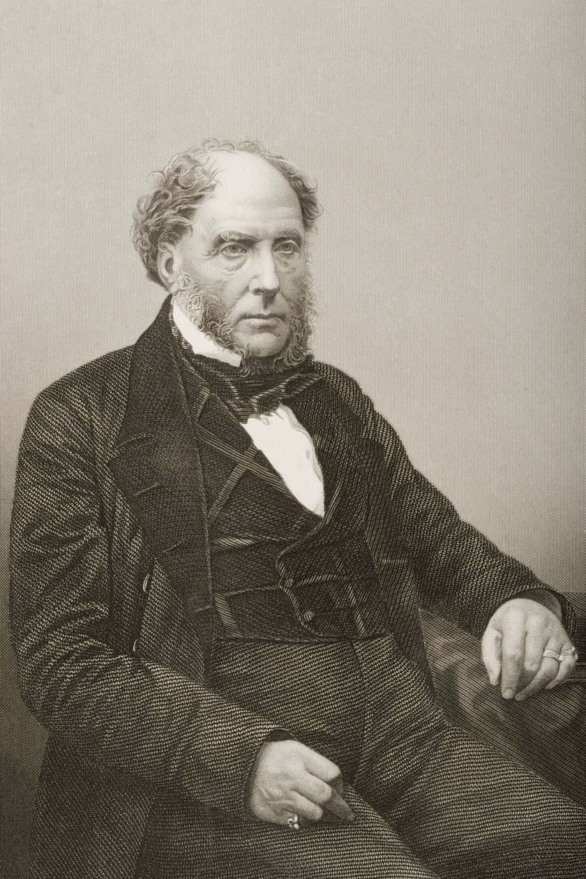Sir Archibald Alison (1792-1867) inciso da D.J. Pound da una fotografia, da 