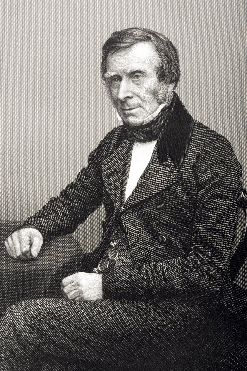 Sir Benjamin Collins Brodie (1783-1862) inciso da D.J. Pound da una fotografia, da 
