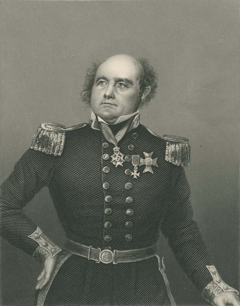 Sir John Franklin inciso da D.J. Pound da una fotografia, da 