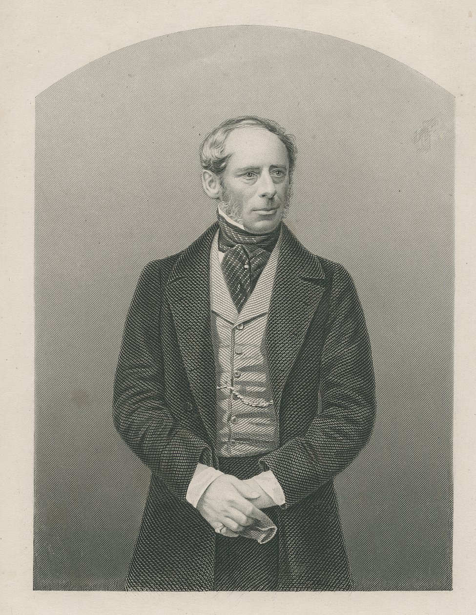 Sir John Somerset Pakington inciso da D.J. Pound da una fotografia, da 