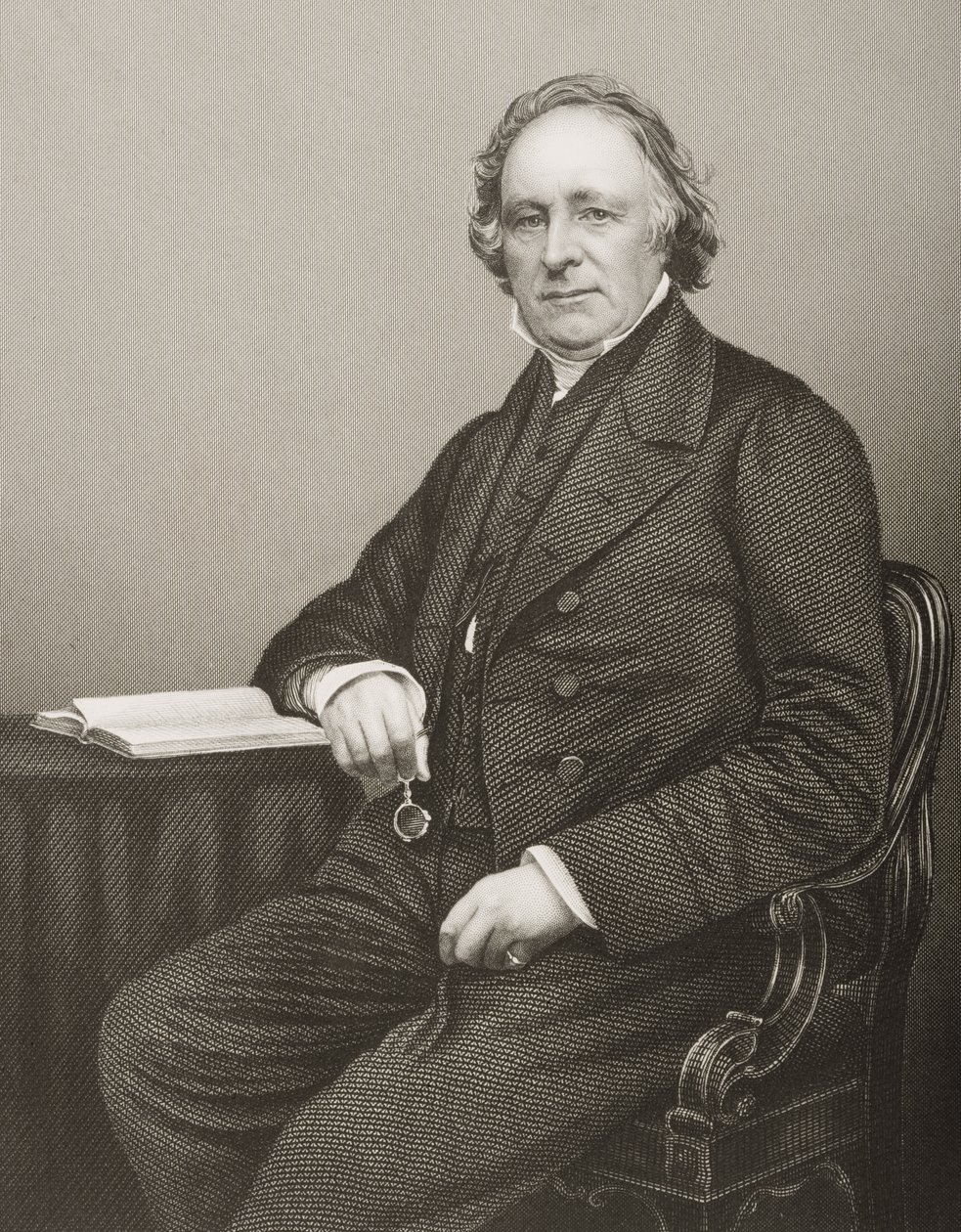 Thomas Binney (1798-1874) inciso da D.J. Pound da una fotografia, da 